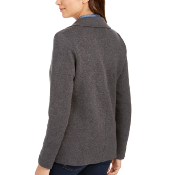 CHARTER CLUB  Womens New Gray Heather Sweater - Picture 2 of 4